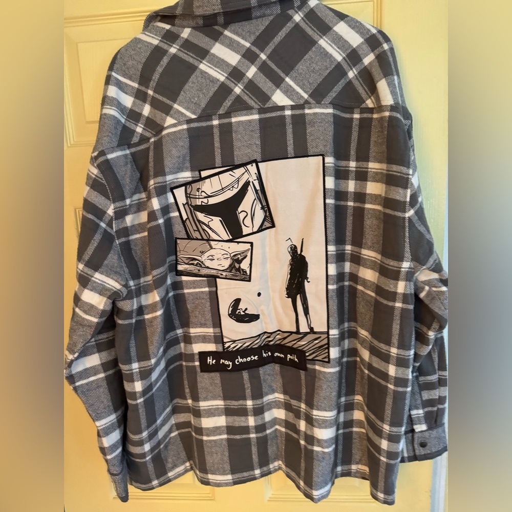 Star Wars The Mandalorian Concept Art Adult Flannel 100% Organic Cotton
